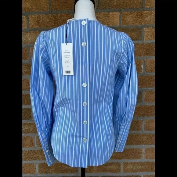 Veronica Beard Clarke Puff Sleeve Blouse NWTsize 2 - Picture 7 of 15